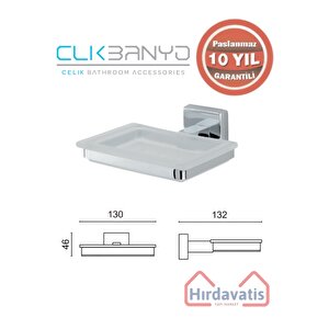 Paslanmaz Pirinç Tamay Montajlı Katı Sabunluk