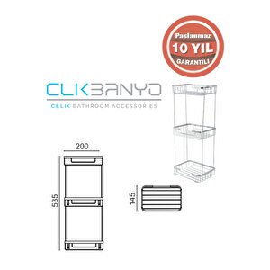 Taci Üçlü 22x15 Sabunluk Ve Şampuanlık