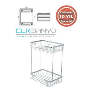 Taci Ikili 22x15 Sabunluk Ve Şampuanlık