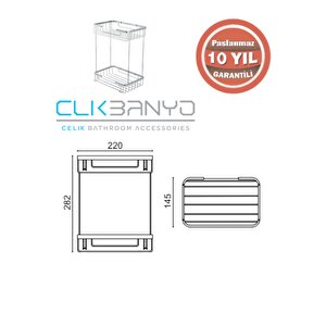 Taci Ikili 22x15 Sabunluk Ve Şampuanlık
