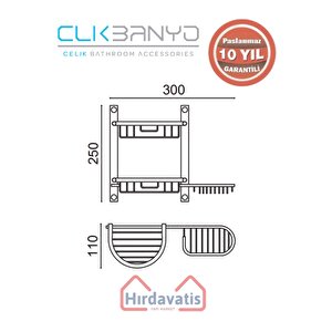 Paslanmaz Pirinç Yuvarlak Set Șampuanlık 30x11 Sabunluk Ve Köşe Süngerlik Altın Sarı Gold