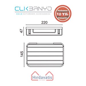 Paslanmaz Pirinç Taci Tekli Süngerlik 22x15cm Sabunluk Şampuanlık Ve Köşe Süngerlik Mat Siyah