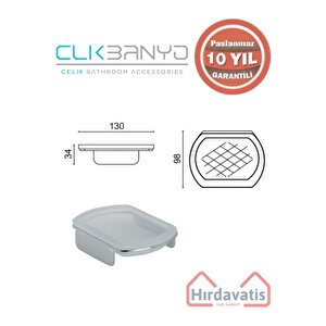 Paslanmaz Pirinç Milano Set Üstü Sabunluk