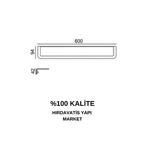 Paris Dkp Havluluk 60cm Mat Siyah