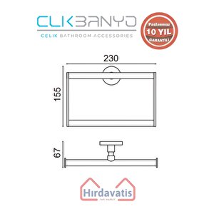 Paslanmaz Pirinç Flora Kare Havluluk Altın Sarı Gold