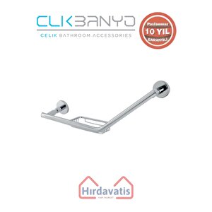Paslanmaz Pirinç Flora Küvet Tutamağı Süngerlikli 40cm