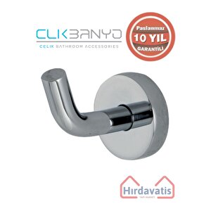 Paslanmaz Pirinç Eser Tekli Askılık