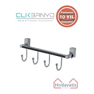 Paslanmaz Pirinç Swwor 4’lü Askılık