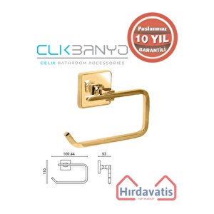 Paslanmaz Pirinç Banyo Aksesuar Set Bornozluk-açık Kağıtlık-havluluk