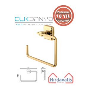 Paslanmaz Pirinç Banyo Aksesuar Set Bornozluk-açık Kağıtlık-havluluk