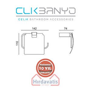 Paslanmaz Pirinç Titanik Tuvalet Kağıtlık