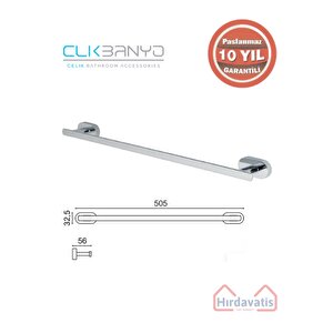 Paslanmaz Pi̇ri̇nç Zi̇rve Uzun Havluluk 50cm