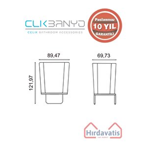 Paslanmaz Pirinç Milano Set Üstü Di? Fırçalık