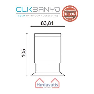 Paslanmaz Pirinç Dilek Set Üstü Fırçalık