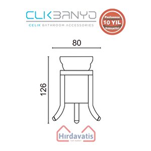 Paslanmaz Pirinç Dilek Set Üstü Di? Fırçalık