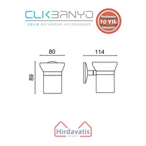 Paslanmaz Pirinç Bella Fırçalık