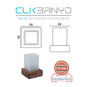 Paslanmaz Pirinç Selvi Set Üstü Di? Fırçalık