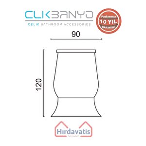 Paslanmaz Pirinç Bella Set Üstü Diş Fırçalık