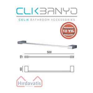 Paslanmaz Pirinç Titanik 50 Cm Uzun Havluluk