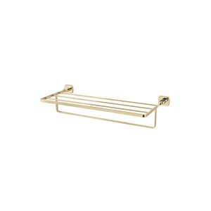 Paslanmaz Pirinç Milano  Raf Havluluk 50cm Altın Sarı Gold