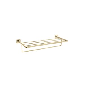 Paslanmaz Pirinç Milano  Raf Havluluk 50cm Altın Sarı Gold