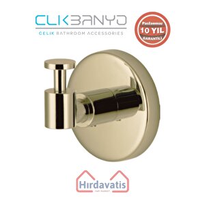 Paslanmaz Pirinç Flora Askılık Tekli Altın Sarı Gold