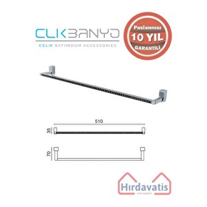 Paslanmaz Pirinç Swwor Uzun Havluluk 50cm