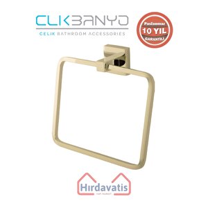 Paslanmaz Pirinç Tamay Kare Havluluk Altın Sarı Gold