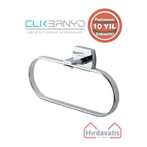 Paslanmaz Pirinç Milano Oval Havluluk