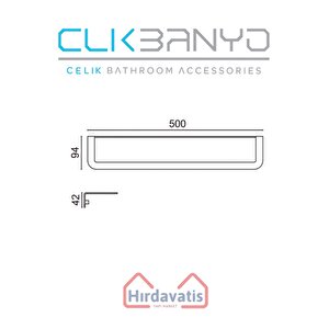 Paris Dkp Havluluk 50cm Mat Siyah