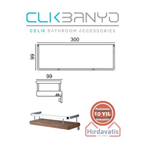 Paslanmaz Pirinç Selvi Etejer 30cm