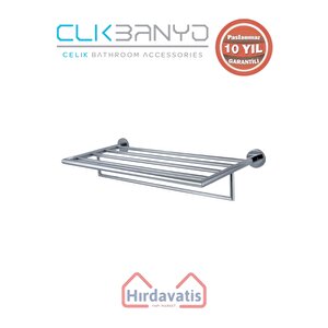 Paslanmaz Pirinç Flora Raf Havluluk 60cm