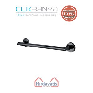 Paslanmaz Pirinç Flora Küvet Kolu 40cm Mat Siyah