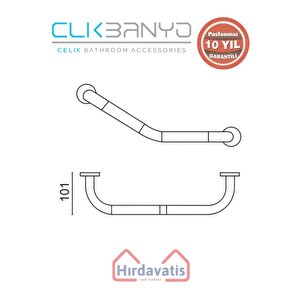Paslanmaz Pirinç Flora Küvet Tutamağı 40cm Altın Sarı Gold