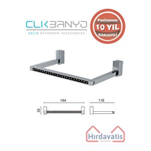 Paslanmaz Pirinç Swwor Kare Havluluk