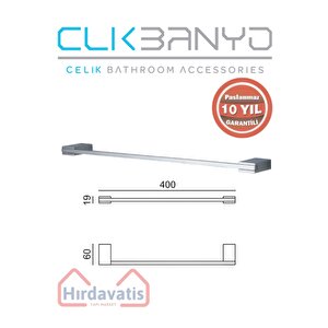 Paslanmaz Pirinç Titanik 40 Cm Uzun Havluluk