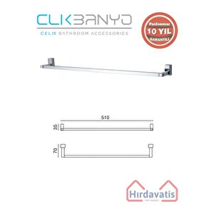 Paslanmaz Pirinç Swwor Uzun Havluluk 50cm