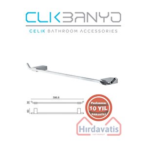 Paslanmaz Pirinç Titanik 60cm Uzun Havluluk