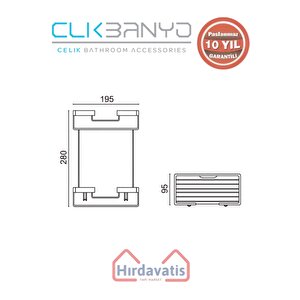 Paslanmaz Pirinç Karaca Kili Süngerlik 10x20