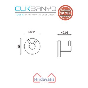 Paslanmaz Pirinç Flora Çiftli Askılık Altın Sarı Gold
