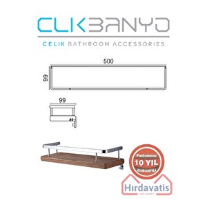 Paslanmaz Pirinç Selvi Etejer 50cm
