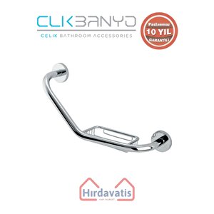 Paslanmaz Pirinç Flora Küvet Tutamağı Süngerlikli 40cm