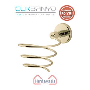 Paslanmaz Pirinç Flora Saç Kurutma Aparatı Altın Sarı Gold