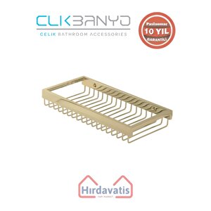 Paslanmaz Pirinç Kumru Lama Șampuanlık Tekli 15x25 Altın Sarı Gold