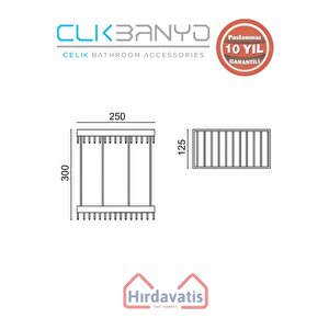 Paslanmaz Pirinç Kumru Lama Șampuanlık İkili 15x25