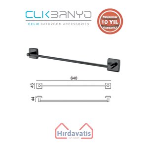 Paslanmaz Pirinç Vizyon Uzun Havluluk 60cm