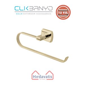 Paslanmaz Pirinç Milano Açık Kağıt Havluluk Altın Sarı Gold