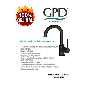 Gildo Mtl165-s Tek Gövde Lavabo Bataryası