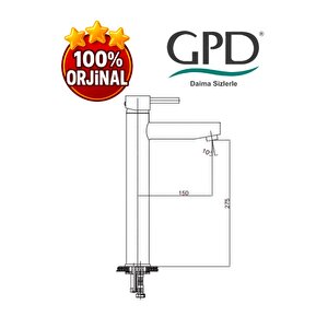 Espina Msl70-s Set Üstü Lavabo Bataryası