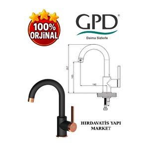 Gildo Mtl165-s-r Tek Gövde Lavabo Bataryası